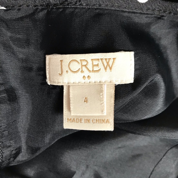 J.Crew Polka Dot Cami Flare Dress In Black - Picture 10 of 12